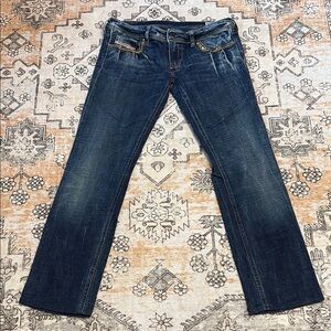 DIESEL 29 Short Lowky jeans with stretch, Wash 0071L—gold bling, trim, hemmed*